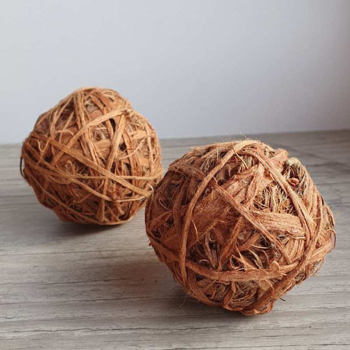 Boule pelote fibre coco