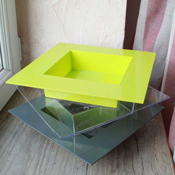 Centre de table plexi carré