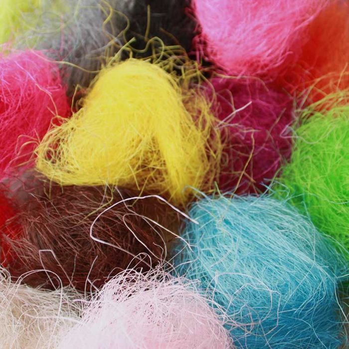 Fibre de sisal couleur pour décoration florale