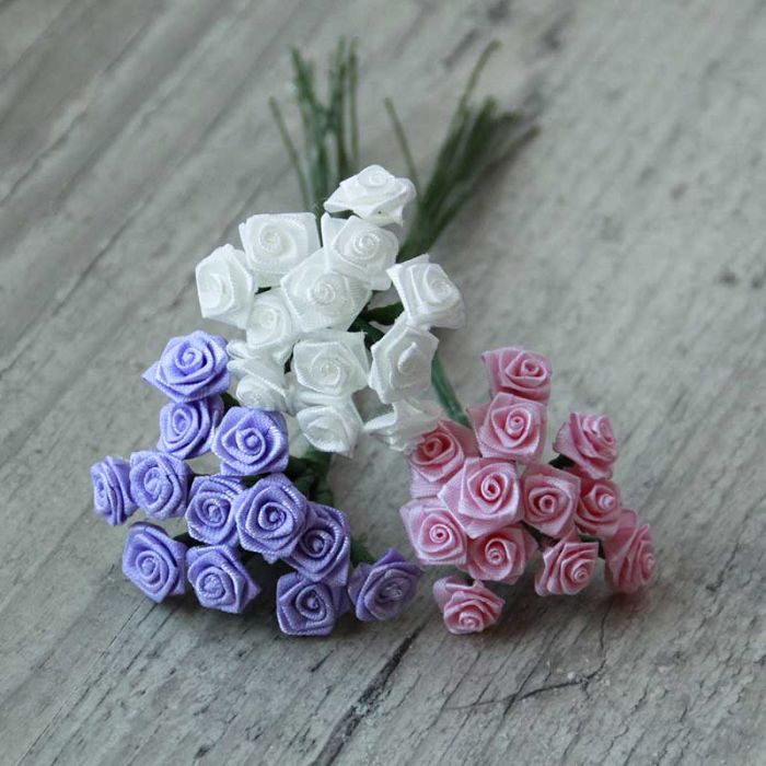 Mini rose satin