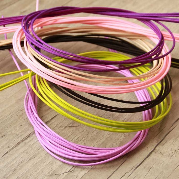 Tige de moelle de rotin couleur en lot pour art floral et tissage
