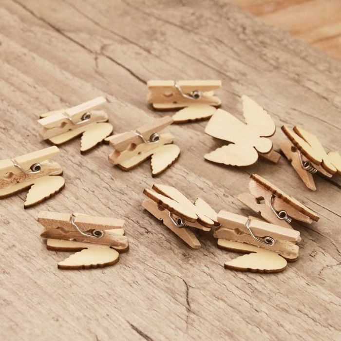 Mini pince à ligne ange en bois