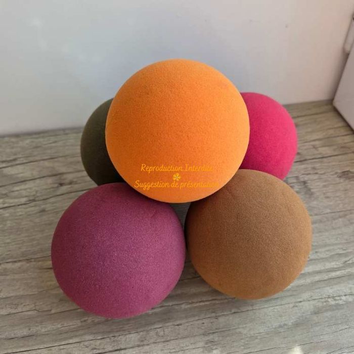 Boule mousse florale couleur