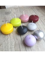 Bougies flottantes rondes couleurs