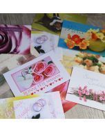 Carte message fleuriste