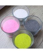 Sable coloré pour art floral et bricolage.