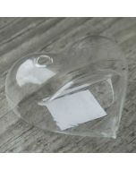 Mini coeur en verre pour porte nom