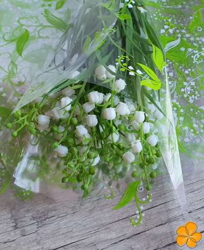 Emballage bouquet de muguet Bouquet muguet papier cône