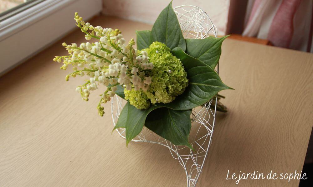 Bouquet de mariage avec muguet