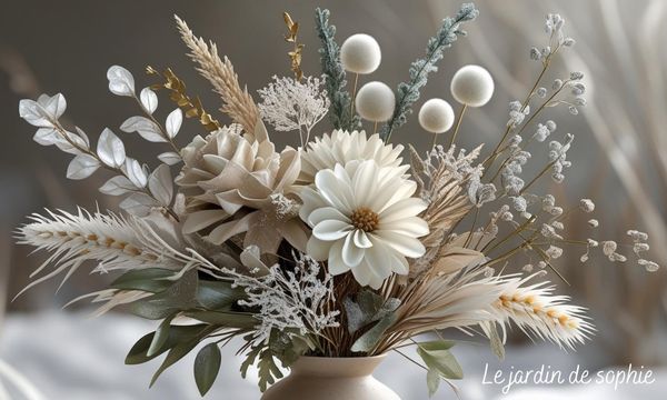 Bouquet léger hiver prairie fleurie 
